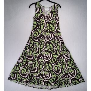Vintage Julian Taylor Dress Womens Size 8 Psychedelic Hippy 70's A-Line